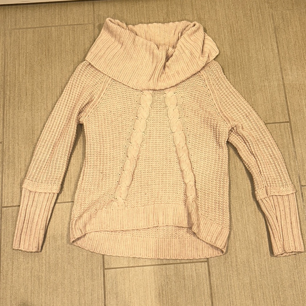 Ivanka Trump Light Pink Chunky Knit Sweater Size Small